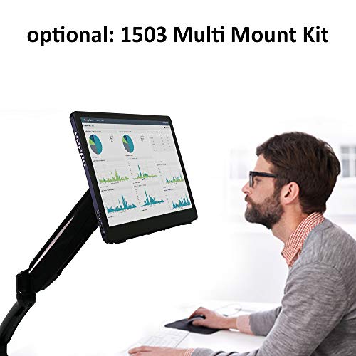 Image of GeChic 1503H 15.6 inch IPS 1080p Portable Monitor with HDMI, VGA Input, USB Powered, Ultralight Weight, Built-in Speakers, Rear Docking