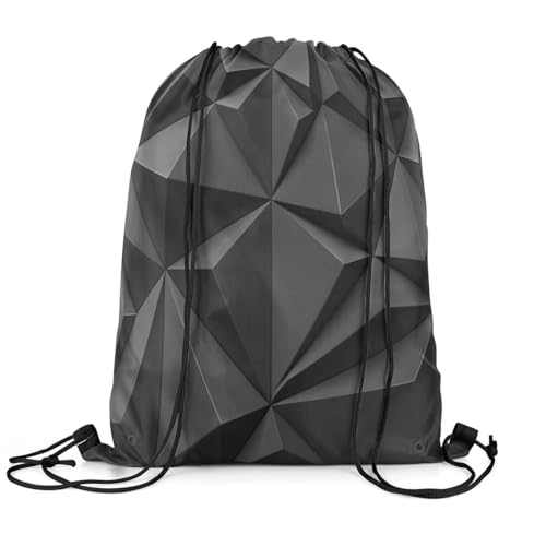 jejeloiu Mochila Universe Galaxy com cordão 33 x 39,9 cm, espaço sideral, estrela, esportes, academia, bolsa de cordas, espaço, céu externo, Preto, 13x15.7inch, Geometria