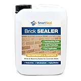 Smartseal Brick Sealer - 5L - Breathable Brick Waterproofer & Clear Sealant. Protective Damp Seal & Waterproof Sealant for Bricks, Masonry, Concrete & Stone. Easy to Apply. Lasts up to 10 years