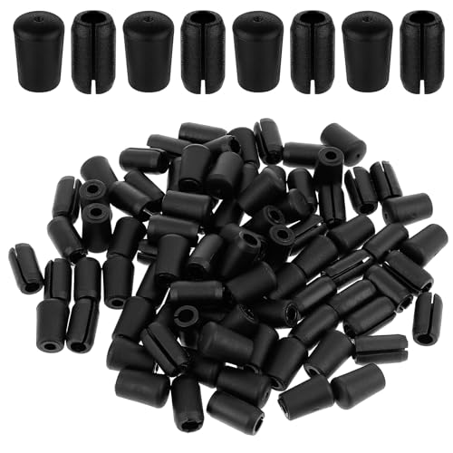 Aster 80Pcs Kitchen Sink Rack Feet, Sink Wire Protective Rack Feet PVC Rubber Replacement Feet Kitchen Rack Protector Accessories for Sink Grid Drain Basket Dish Drainers Utensil Holders(Black)