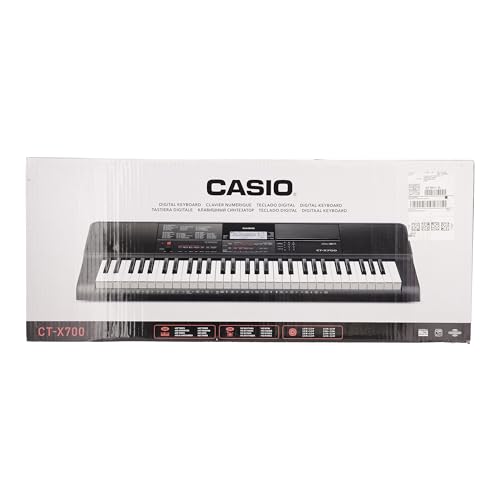 Teclado Musical Casio CT-X700 61 Teclas, 600 timbres e 48 notas de polifonia – Bivolt