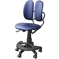 Amazon.co.jp: DUOREST オフィスチェア ブラック 幅47×奥行47-55