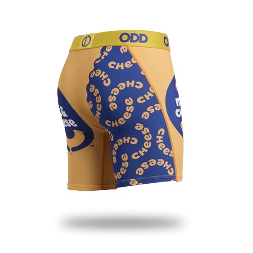 Odd Sox Kraft Mac & Cheese Drip Men's Boxer Briefs - Food Themed Novelty Underwear - Comfy Stretch Fit Fun Snack Graphic4