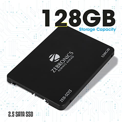 Zebronics SD13 128GB SSD,Ultra Low Power Consumption, S.M.A.R.T. Thermal Management and Silent Operation. view 2
