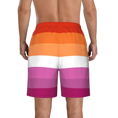 Asexual Pride Flag Men's Quick Dry Swim Trunks Summer Beach Board Shorts Swimming Swimwear3