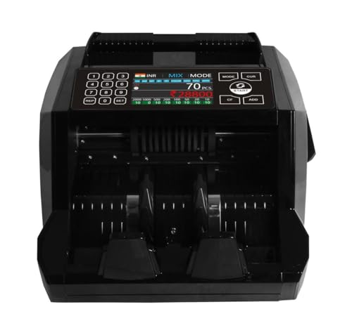 Image of swaggers Mix Value Note Counting Machine with Touch Panel & Advanced Fake Note Detection, Used in Banks, Offices, Hotels, Hospitals, Schools, Colleges, Retails Shops, Jewellery Shops etc.