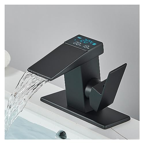 Mitigeur cascade noir avec affichage LED hydroélectrique intelligent - 2