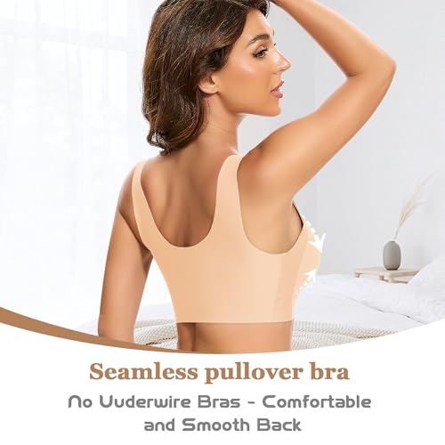 DOCUMO Wireless Bras for Women Seamless Breathable Bras4