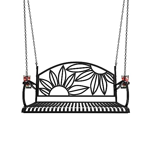 Live Casual Heavy Duty 800 Lb Mariposa Metal Porch Swing