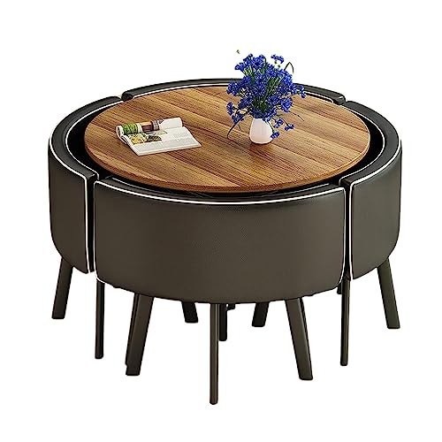 ダイニングテーブル 丸 ダイニングテーブルセットダイニングテーブルセット4人用会議テーブル おしゃれ ナチュラル リビング シンプル オフィス 商談ダイニングテーブル 椅子 5点セット 省スペース ダイニングセット 丸型 食卓セット 4人掛けダイニングテー