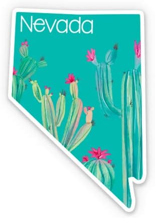 Nevada Cactus - Vinyl Sticker - Large Size (12 Tall)