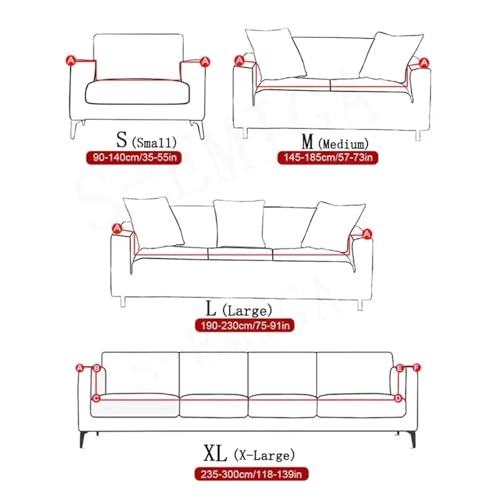 Housse de canapé extensible de qualité supérieure avec jupe plissée à fleurs - 4