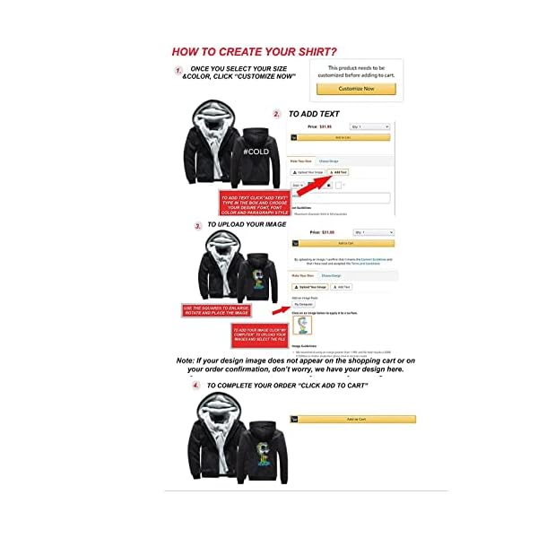 ALRRGPB Custom Hoodies for Men Design Your Own Jacket Add Your Image Personalized Full Zipped Sweatshirt Winter Coat Black - Image 3