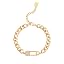 Zircon Pin Cuban Chain Link Bracelet