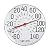 Taylor Metal Wall Indoor Outdoor Thermometer, 12 inch, White