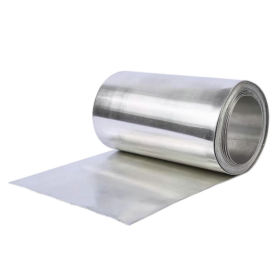 Lastra di stagno ad alta purezza Sn≥99,99% 100x100 mm Spessore 0,2 mm