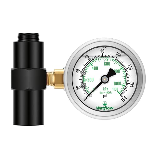 Watflow 160psi HeadChecker Tester for Sprinkler Head，Stainless Steel Casing, Brass Connection