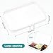 2 PCS Toy Storage Bags with Zipper Hard Shell Clear Zip Bags for Toys Travel Waterproof & Double Zipper Plastic Kids Storage Toy Bag for Board Games, Toiletries, Building Blocks, Puzzles - 25x20x5cm
