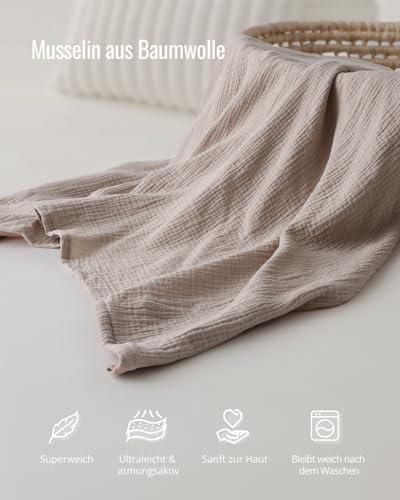Blissful Diary Muslin Stilltuch für Stillende Frauen – Atmungsaktives Stillschal mit Bogenausschnitt, Praktisches Stilltuch für unterwegs… – Ansicht 2