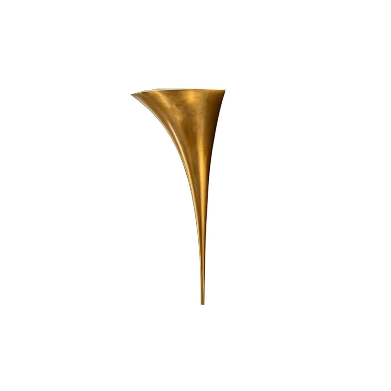 WQQYU6HKF Lights Curved Flared Metal Wall Sconce Finish Cone Lamp for Bedroom Hallway Lamps(Small)