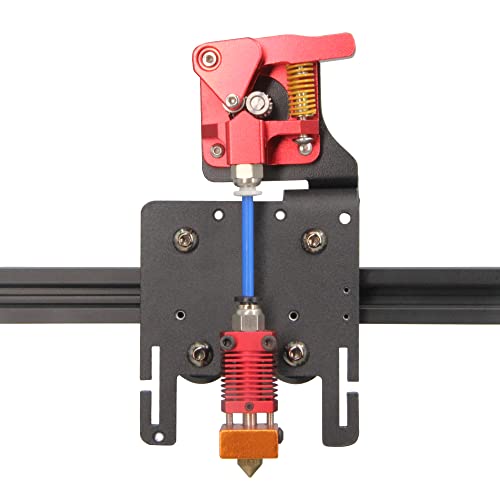 Zeberoxyz Upgrade Direct Drive Support Aluminiumplatte mit 4pcs Riemenscheiben mit Dual Gear Extruder mit Motor Kit Nur für Ender 6 (Doppelzahnrad-Extruder+Motor Kit)