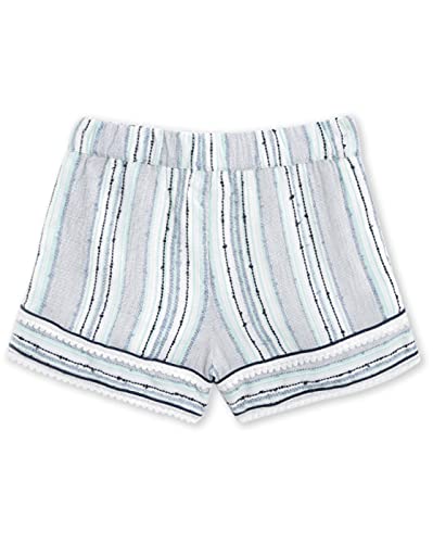 Image of The Orignal Cherry Crumble California Girls Cherry Crumble Kids Girls Knee Length Regular Fit Striped Chino Shorts (Ctwsg 6 Multicolor 11-12 Years)