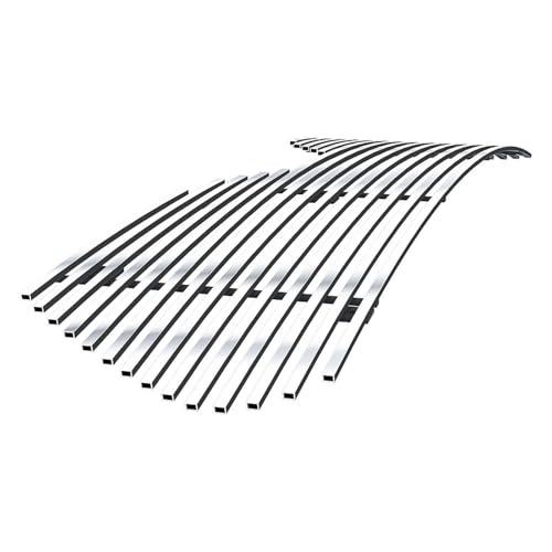 Image of APS Compatible with Toyota Highlander 2020-2026 Main Upper Stainless Steel Chrome Polished 8x6 Horizontal Billet Front Grill Grille Insert T65041S