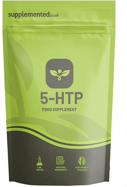 5-HTP 400mg Supplement 180 Capsules UK Made. High Strength Pharmaceutical Grade Mood, Sleep