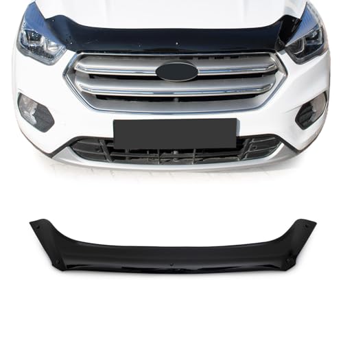 OMAC Motorhaube Deflektor Insekten Steinschlagschutz kompatibel mit Ford Kuga II 2017-2019 FL Dunkel