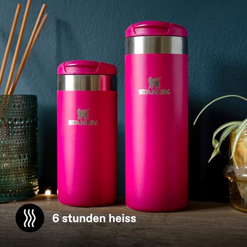 Stanley Aerolight Transit Thermobecher 0.47L - Hält 6 Stunden Heiß - Spülmaschinenfest - Kaffeebecher To Go Auslaufsicher - Kompatibel Mit Gängigen Pkw-Getränkehalterungen - Thermosflasche - Pink 4