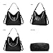 Imagen de Pahajim Bolso y Cartera Conjunto Bolsos para Mujeres Bolso de Hombro de Cuero PU Bolso Grande Hobo Bolsas para Señoras Regalos para Niñas Bolsas de Compras
