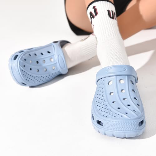 Image of ChayChax Men's and Women's Arch Support Clogs Garden Shoes Slip-on Outdoor Beach Water Sandals with Removable Cushion Footbed