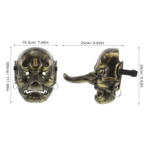 Masque démon japonais Tengu idéal pour soirées masquées et cosplay - 2
