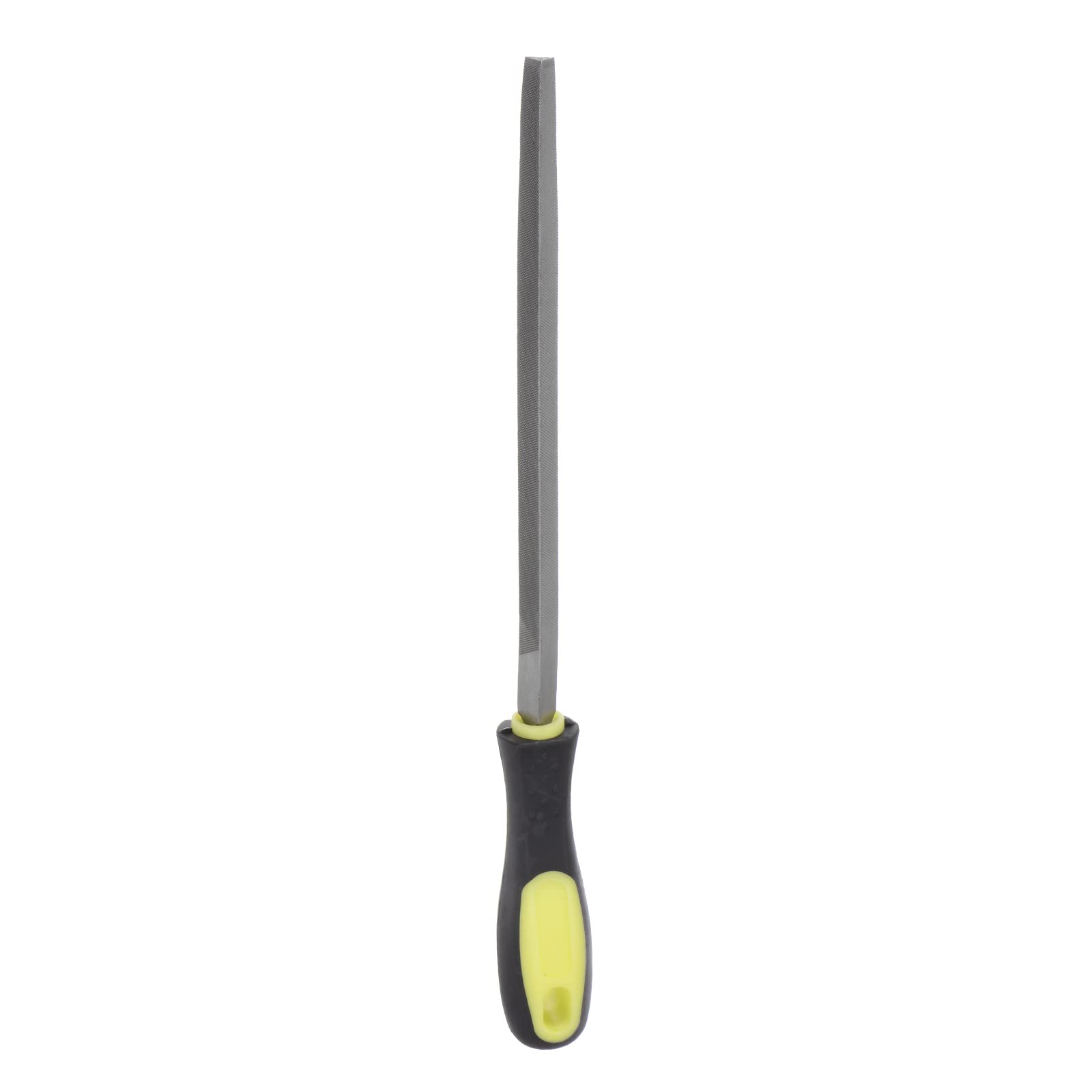 Triangular File 8" High Carbon Hardened Steel Cut Hand Rasp with Plastic Handle for Deburring and Removing Material