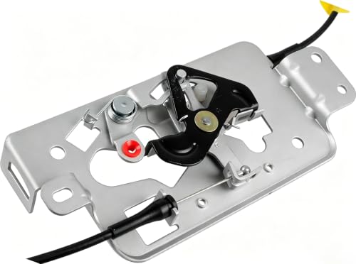 Image of HiSport Door Lock Latch & Cable 8L3Z-18264A00-B 6L3Z-18264A00-B Right Driver Side - Upper and Lower Locking Latches Assembly Compatible with 2004-2008 Ford F150 Extended Cab Pickup