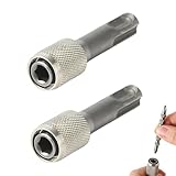 JRYXDS 2 Pezzi Adattatore Sds-Plus Da 6,35Mm Per Trapano Elettrico, Punte Universali, Compatibile Con Martelli Perforatori E Demolitori, Mandrino Esagonale, Acciaio Robusto (Argento)