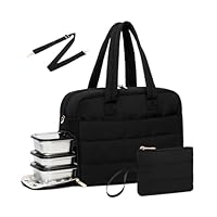 2-in-1 draagtas voor dames, 2-in-1 lunchtas, 15,6 inch laptophandtas met waterdicht geïsoleerd vak, elegant voor werk en reizen voor kantoor, school, Bordeaux, Medium