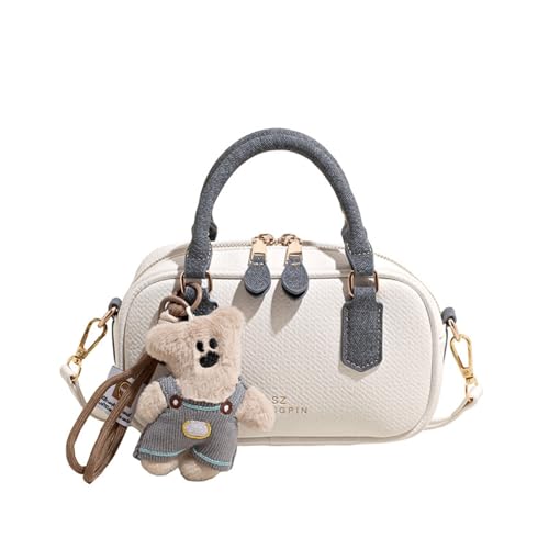 Sac Boston cuir végétarien petit modèle contre le désordre
