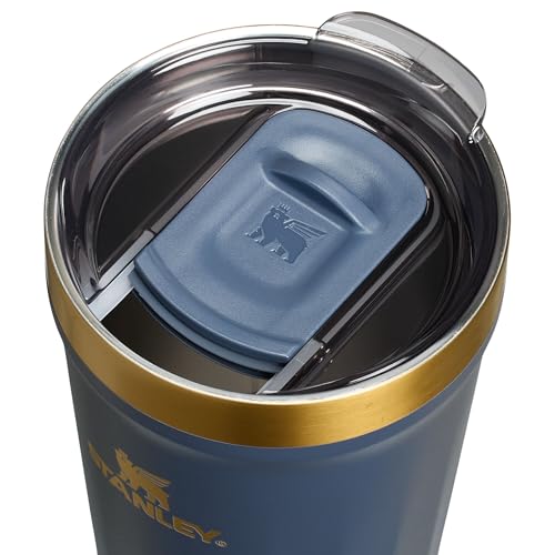 Image of STANLEY Everyday Tumbler 16 oz | Press Fit Drink Through Lid | Beverage, Coffee, and Cocktail Cup | Insulated Stainless Steel Wine Glass | BPA-Free | Twilight Gold PVD