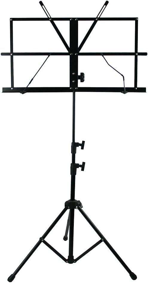 Atril plegable para partituras, regulable en altura y angulos con bolsa de transporte incluida. mod .7P17 Marca Qbano