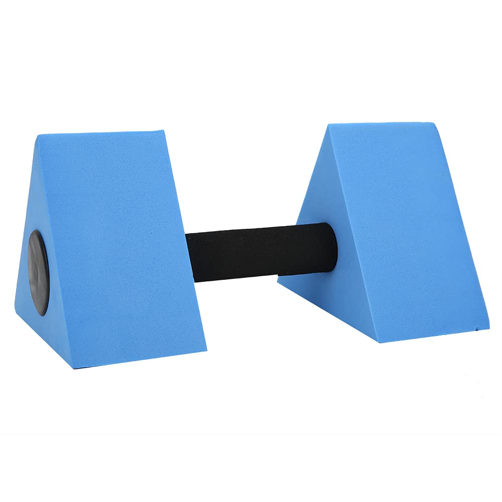 2PCS Triangle Dumbbell EVA Water Weight Barbell Children Swimming Fitness Equipment (Blue)
