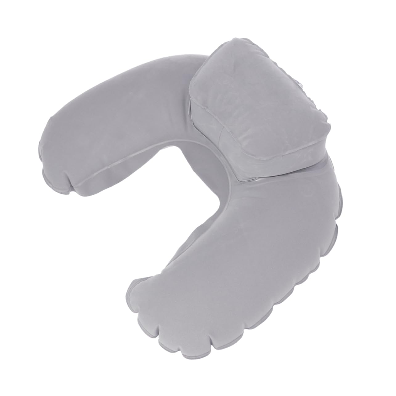 HOLIDYOYO Neck Travel Pillow Inflatable Sleeping Pillow for Outdoor U-Shape for Car Grey
