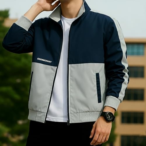 Image of ODDMONKEY men jackets || bomber jacket for men || Lightweight Outwear Sportswear Bomber Jacket (JACKET-05)