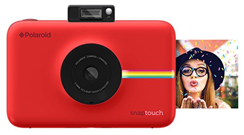 Polaroid Snap Touch - Fotocamera digitale a stampa istantanea Zink Zero con schermo LCD, rosso