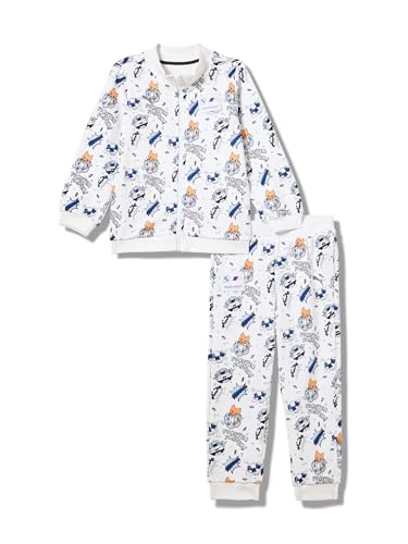 PUMA Unisex-Child BMW M Motorsport Sweatshirt & Pants Set, Puma White-AOP AH25, 6-9M - image 1