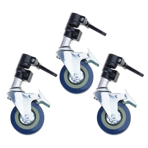 Image of Heavy Duty Rolling Light Stand with Swiveling Casters 360 Degree Rotating for Photographers and Video Production Teams Studio Equipment Rolling Base
