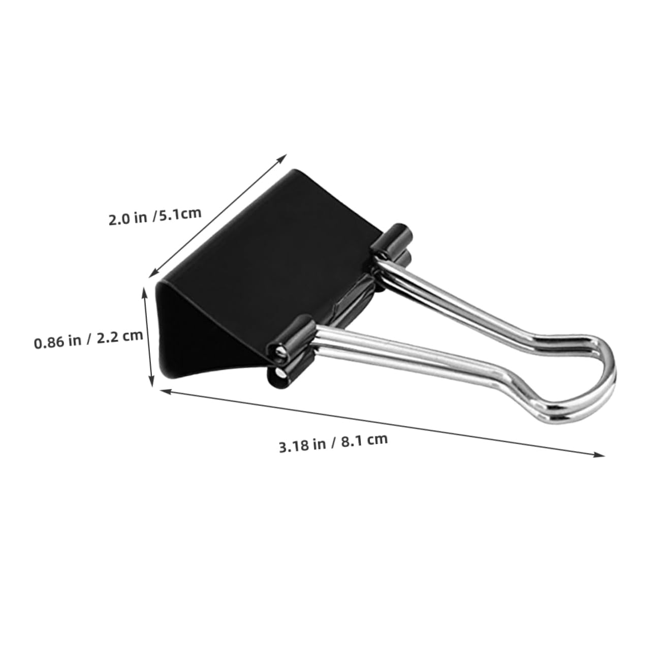 HOMSFOU 60 Pezzi Clip Binder Assortite Clip per Documenti Fermacarte Versatili per Scuola Design Elegante per Documenti e Sigillare Sacchetti Snack