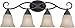 Craftmade 25004-OLB Cordova European Vanity Wall Lighting, 4-Light, 400 Watts, Old Bronze (28"W x 11"H)