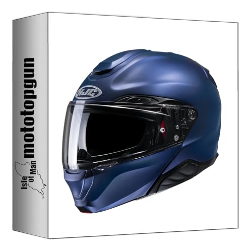 Casque modulable HJC RPHA 91 bleu métallisé semi-mat pour moto en taille XXS