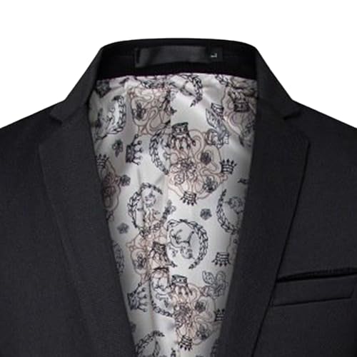 Men's Solid Slim Fit Blazer Two Button Casual Lightweight Jacket Sport Coats for Wedding Prom Party4